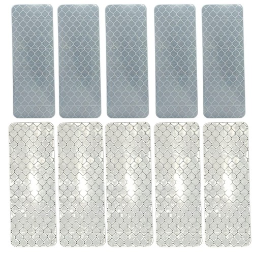 10x reflektor aufkleber weiß - reflektor,