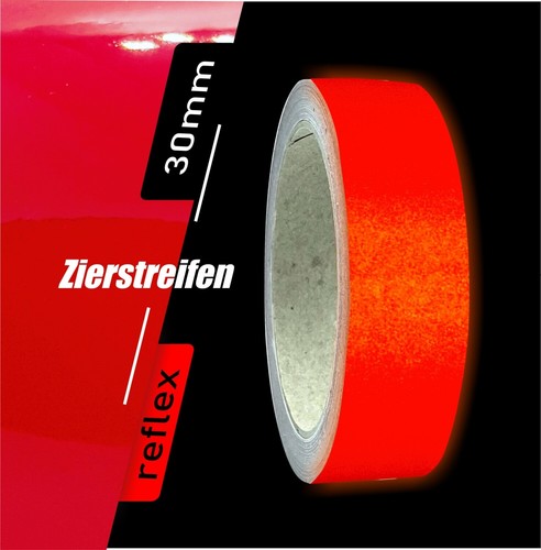 Zierstreifen rot reflektierend