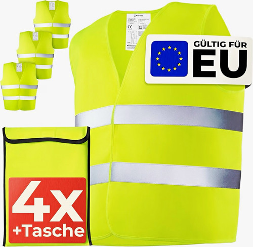 Provsite warnweste gelb - warnweste,