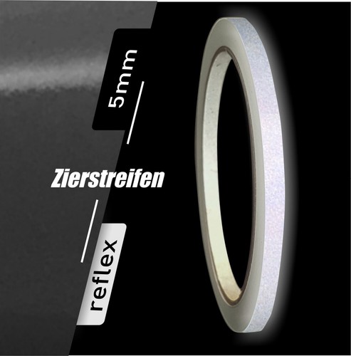 Zierstreifen schwarz weiß
