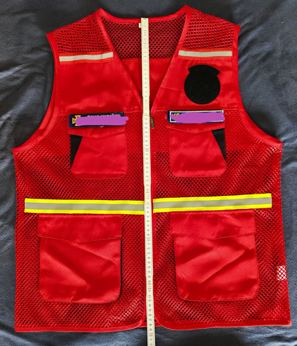 Einsatzweste rot unisex - einsatzweste,