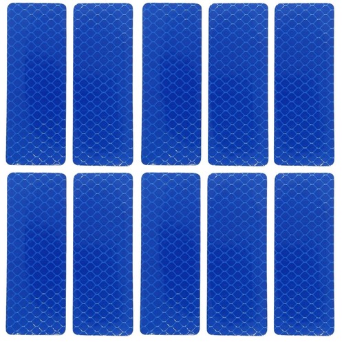 10x reflektor aufkleber - 10x, blau